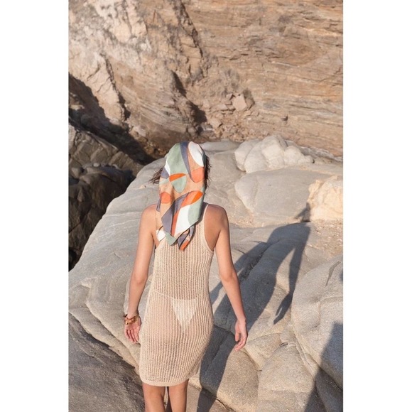 NEW Cult Gaia Yara Crochet Dress Sz M Off White - Picture 13 of 15